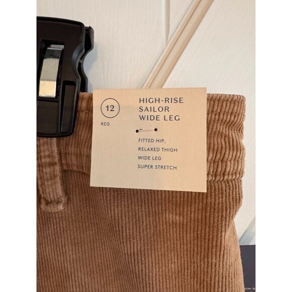 NWT Universal Thread Tan High-Rise Sailor Wide Leg Ankle Jeans Womens Size 12R - Picture 5 of 9